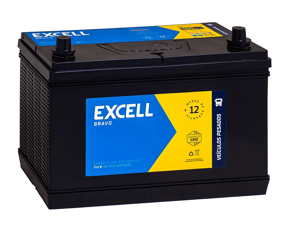 Bateria Excell Free 80Ah 12v EXF80TCE