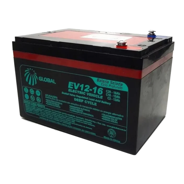 4 Bateria Seladas Global Ciclo Profundo EV 12V 16AH2