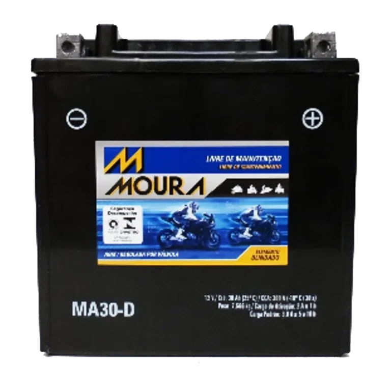 Bateria Moura Moto MA30D REF. Yuasa (YIX30L-BS)